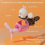 Pilot Car Air Outlet Fragrance Diffuser - Rotating Fan Leaf Car Perfume - Cute Cartoon Shape - Air Freshener with 2 Fragrances