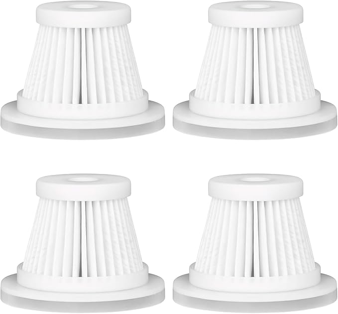Replacement Filter Compatible with Voice-tank VAC103,VNOST V9 Pro Car Vacuum Portable Cordless Handheld Vacuum Cleaner Filter-4Pack