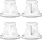 Replacement Filter Compatible with Voice-tank VAC103,VNOST V9 Pro Car Vacuum Portable Cordless Handheld Vacuum Cleaner Filter-4Pack