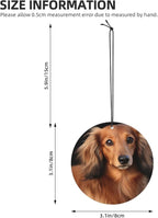 Car Air Freshener 4 Pcs Air Freshener for Car Aromatherapy Tablets Long haired Dachshund Hanging Fragrance Scented Cards Funny Scented Hanging Sheet for Bedroom Wardrobe Shoe Cabinet