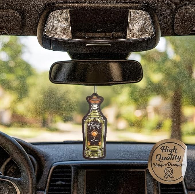 Fresh Fresheners 4 Pack Car Air Fresheners Scented with Premium Oils (El Tequila)