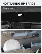 Proadsy Windshield Sun Shade Custom Fit 1996-2025 2026 Chevrolet Express Cargo Van, 1500, 3500, 4500 4-Layer Foldable Front Sunshade Protector Sun Visor Blocker Keep Car Cooler Accessories