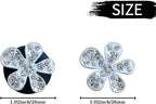 Bling Flower Air Vent Clips, 6 Pcs Cute Daisy Air Fresheners, Diffuser With Rhinestone Interior Decoration Charm, Diamond Decor Accessories for Women Girls