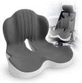 Large Memory Foam Seat Cushion Lumbar Support Pillow for Sciatica & Tailbone Pressure Relief Coccyx Pad for Office Chair, Car,Wheelchair,Home,Office