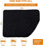 Dog Car Door Protector, 2 Pack Waterproof Scratchproof Nonslip Durable Protector, Thickened Door Panel Covers, Protects Doors from Dog Scratching Fit for Car/SUV/Truck (Black, Regular)