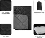 Poncho Liner Military Insulation Blanket Camo with Compression Carry Bag for Outdoors Hiking Jungle Hunting Gear