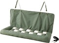 Soulbond Backseat Dog Bed for Car Hammock, Thick Soft Dog Car Seat Cover for Back Seat, Non-Slip Pet Travel Bed for Cars, SUVs & Trunks, Dark Green