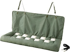 Soulbond Backseat Dog Bed for Car Hammock, Thick Soft Dog Car Seat Cover for Back Seat, Non-Slip Pet Travel Bed for Cars, SUVs & Trunks, Dark Green