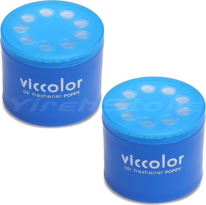 Viccolor Air Freshener 2 Packs Marine Squash Scent (fragrance of refreshing lemon lime squash and bracing sea wind), Stylish elegant design, Gracious Blue color