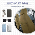 Skechers Memory Foam Car Seat Covers,Lycra Fabric Seat Covers, Car Seat Covers Front Seats Airbag Compatible, Automotive Comfort Protection for Most Cars,Trucks, SUVs(Brown)