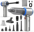 Mini Vacuum Cleaner, 2 in 1 27000PA Brushless Car Vacuum Air Duster 9000mAh Battery Air Blower Wireless Handheld Vacuum for Car,Office and Home