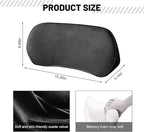 Car Lumbar Support Pillow, Memory Foam Vehicle Seat Lower Back Support Cushion for Back Pain Relief & Sciatica, Comfortable Auto Driver Seat Pad, Universal for Vehicles (Black)