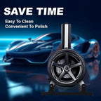Rolling Wheel Detailing Stand,car tire Wheel Clean Tool,Car tire hub Cleaning Placement Frame Rotary Rolling Stand Tool,Car wash & Detailing Wheel Clean Stand, new car tire Cleaner