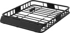 46"X 36"x 5" Universal Roof Rack Basket,Heavy Duty Weather Resistant Top Mount Cargo Rack, Luggage & Camping Gear Storage for Car, Truck or SUV Transport