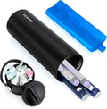 YOUSHARES Insulin Cooler Travel Case - 48H Non-Electric Cooling Bottle with TSA Approved Ice Pack, Diabetic Medication Pen Vials Refrigerator, Medical Carry Case Portable for 1–5 EpiPens