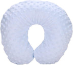 Neck Pillows Baby Kids Travel Pillow Inflatable Head Support Pillow Cute Cozy U Shape Neck Pillow for Car Seat Airplanes Train Soft Washable Chin Neck Support Pillow for Toddler Boys Girls (Blue)