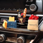 Simulation Food Design Car Air Vent Scented Clip, Creative Toaster-Shaped Car Air Freshener Decor, 3D Long-Lasting Car Fragrance Diffuser (teapot)