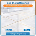 Light Beige Grout Paint Pen Tile Grout Colorant & Sealer Marker, Quick-Dry, Ideal for Bathroom, Shower, Kitchen Tiles Restores Grout Lines, 3 Adjustable Tips (2-3 mm) 2 Pack