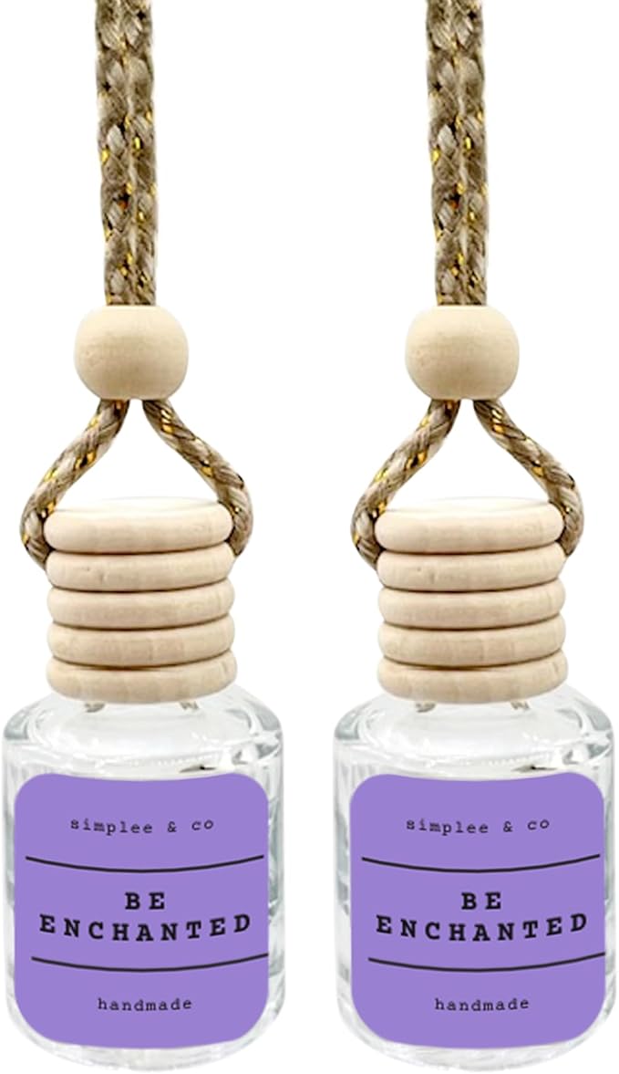 Be Enchanted Car Air Hanging Essential Oil, Car Air Freshener Diffuser, Long Lasting Essential Oils, Aromatherapy Vehicle Diffuser by Simplee & Co