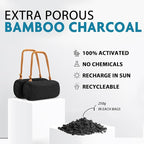 Timgle 2 Pack Car Air Freshener, Lasts 365+ Days, No Chemicals 100% Activated Bamboo Charcoal Fragrance, Free Deodorizer, Natural Auto Odor Eliminator, Purifier, Neutralizer (Khaki Strap)