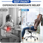 Large Gel Seat Cushion for Long Sitting, Cooling Gel Cushion for Office Chair, Tailbone Sciatica Coccyx Pain Pressure Relief Orthopedic Seat Cushion, Double Handles Non Slip Cover for Car Wheelchair