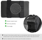 Car Center Console Armrest Pillow, 14"×8.3" Waterproof Leather Armrest Box Cover with Cup and Phone Holder, Soft Memory Foam Arm Rest Console Pad Protector for SUV Truck (Black, Glossy)