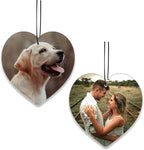 Custom Air Fresheners with Pictures - Personalized Photo air Freshener for Car, Double Sided Print Photo/Logo With Scents for Bedroom, Bathroom, Christmas Mother's Day Hanging Ornaments Holiday Gifts