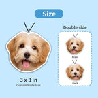 Personalized Photo Car Air Freshener – Custom Double-Sided Print – Fresh Linen Scent – Eco-Friendly, Long-Lasting Fragrance – For Family, Friends, Lovers (Crop)