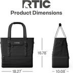RTIC 2-in-1 Chillout Bag Soft Insulated Cooler Tote, Portable, for Lunch, Beach, Travel, Drink, Beverage, Car, Camping, Picnic, 24-Can Capacity,