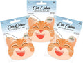 Cute CAT CAR AIR FRESHENER - Cute Cat Design, Long-Lasting Scent, Portion of Proceeds Benefit Paws Chicago (Coffee - Pack of 3)