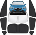 Car Window Shades for Subaru Crosstrek 2018-2023 Accessories - Full Set 8PCS Side Window Sunshades with Memory Frame & Blackout Fabric, Privacy UV Shield for Camping/Travel