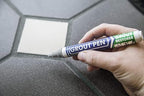 Grout Pen Grey Tile Paint Marker: Waterproof Grout Paint, Tile Grout Colorant and Sealer Pen - Grey, Narrow 5mm Tip (7mL) - 3 Pack