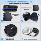 Thin Blue Line USA Flag Car Windshield Sunshade Folding Retro Police Heatshield Front Window Car Sun Shade Windshield Rays Sun Shade Visor Protector for Car Sedan Truck SUV Accessories 59x31.5 Inch