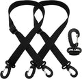 Car Seat Cover for Back Seat, 2-Pack Adjustable Elastic Straps, Heavy-Duty Nylon Replacement