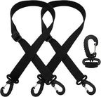 Car Seat Cover for Back Seat, 2-Pack Adjustable Elastic Straps, Heavy-Duty Nylon Replacement