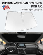 Proadsy Windshield Sun Shade for RX 2026 2025 2024 2023 Foldable Front Sunshade Protector Sun Visor Blocks UV Rays Keep Car Cooler Accessories