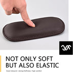 WZP 2PCS Car Door Armrest Pads, Soft Leather+Memory Foam Car Knee Pads, Arm Rest Elbow Cushion with One-Piece Molding, Universal Car Interior Accessories for Arm Support Protect (Brown)
