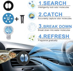 Car Air Fresheners Vent Clips 6 ct, Winter Scent, Long Lasting Up to 180 Days, Car Odor Eliminator