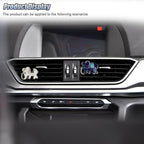 2PCS Bling Flamingo Car Dashboard Air Vent Trim Clips, Crystal Rhinestone Animal Car Air Fresheners Outlet Clip, Cute Automotive Interior Diffuser Decoration Accessories for Women (Elephant)
