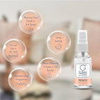 G's Breeze Peach Air Freshener - Sweet, Refreshing Aroma of Sun-Ripened Peaches - Ideal for Home, Car, or Office - Long-Lasting Fragrance - Enjoy a Fruity Vibe with the Juicy Scent of Fresh Peaches