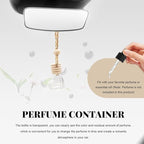 5 PCS Hanging Car Air Freshener, 8ml Empty Clear Glass Perfume Bottle Freshener Diffuser, Essential Oil Fragrance Aromatherapy Bottle Ornament for Car, Interior Car Accessories (Heart)