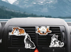 WIRESTER Set of 4 Fresh Scented Car Air Freshener Vent Clip, Decorative Accessories, Interior Decoration for Cars - Dogs, Cats, Animal