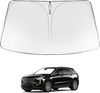 Proadsy Windshield Sun Shade for Cadillac XT4 2019-2025 2026 4-Layer Foldable Front Sunshade Protector Sun Visor Blocks UV Rays Keep Car Cooler