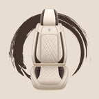 Car Seat Covers Compatible with Toyota Camry 2012-2026 Durable Waterproof Automotive Seat Covers Stretchable Fabric Material, Airbag Compatibility, Premium Nappa Leather(Beige Brown, 2 Pcs Front)