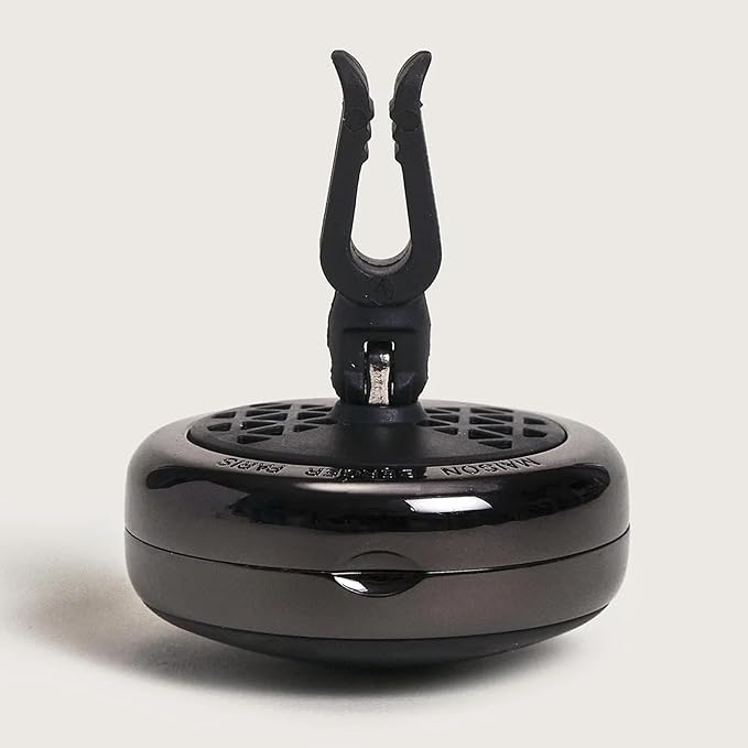 Maison Berger Car Diffuser Set – Refillable Vent Clip, Ceramic Refill, Made in France - Luxury Auto Scent - 4-Week Diffusion - Elegant Air Freshener for All Car Vents (Velvet of Orient)