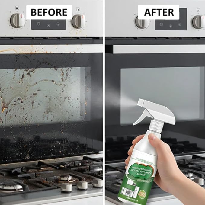 Multi-Purpose Enzyme Foam Cleaner, Powerful Kitchen Appliance Cleaner Spray, All Purpose Degreaser Cleaner Heavy Duty, Natural Enzyme Formula For Household Appliances, Car Interior, Upholstery (2PC)