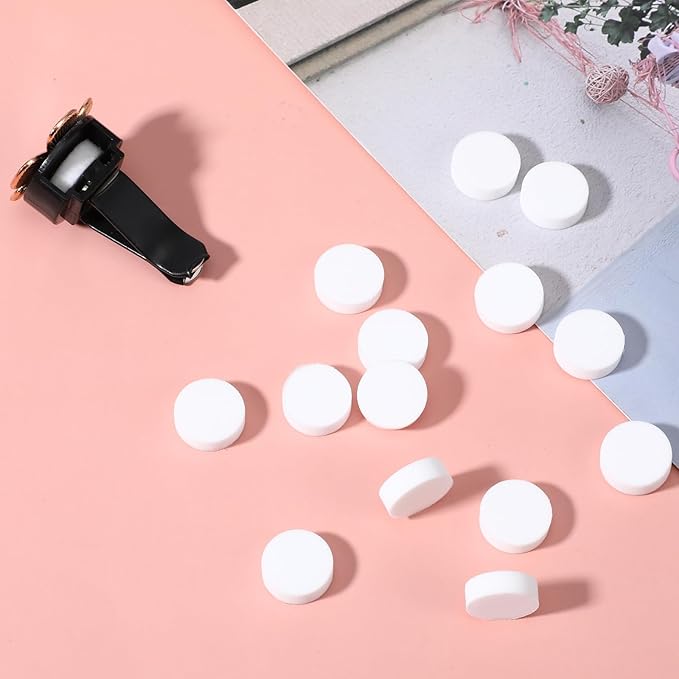 100Pcs Car Essential Oil Pads Unscented Car Air Freshener Vent Clip Refill Pads White Diffuser Air Filter Scent Replacement Pad for Cars Vent Locket Aroma Ball Plug-in Diffuser Humidifier