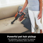 Shark Rocket Ultra-Light Corded Bagless Vacuum for Carpet and Hard Floor Cleaning with Swivel Steering (HV301), Gray/Orange