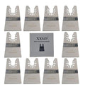 XXGO 10 Pcs Universal 2 Inch Stainless Steel Oscillating Multi Tool Rigid Scraper Blades for Paint, Grout Removal XG1010
