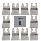 XXGO 10 Pcs Universal 2 Inch Stainless Steel Oscillating Multi Tool Rigid Scraper Blades for Paint, Grout Removal XG1010